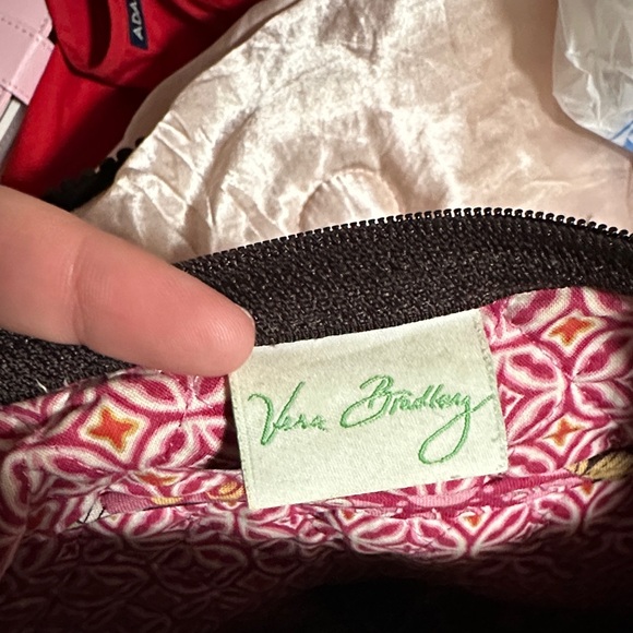 Vera Bradley Pink and Brown Floral Shoulder Bag - Picture 2 of 5